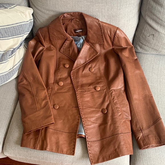 Danier leather brown womens jacket - Picture 1 of 1